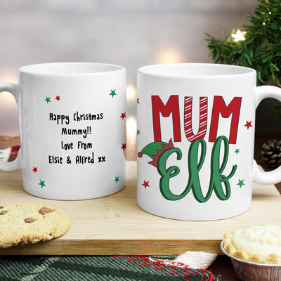 Personalised Mum Elf Ceramic Mug - Shop Personalised Gifts