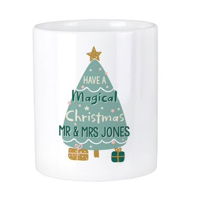 Personalised Have A Magical Christmas Ceramic Plant Pot - Shop Personalised Gifts