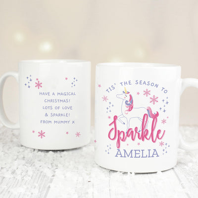 Personalised Unicorn Season to Sparkle Ceramic Mug - Shop Personalised Gifts