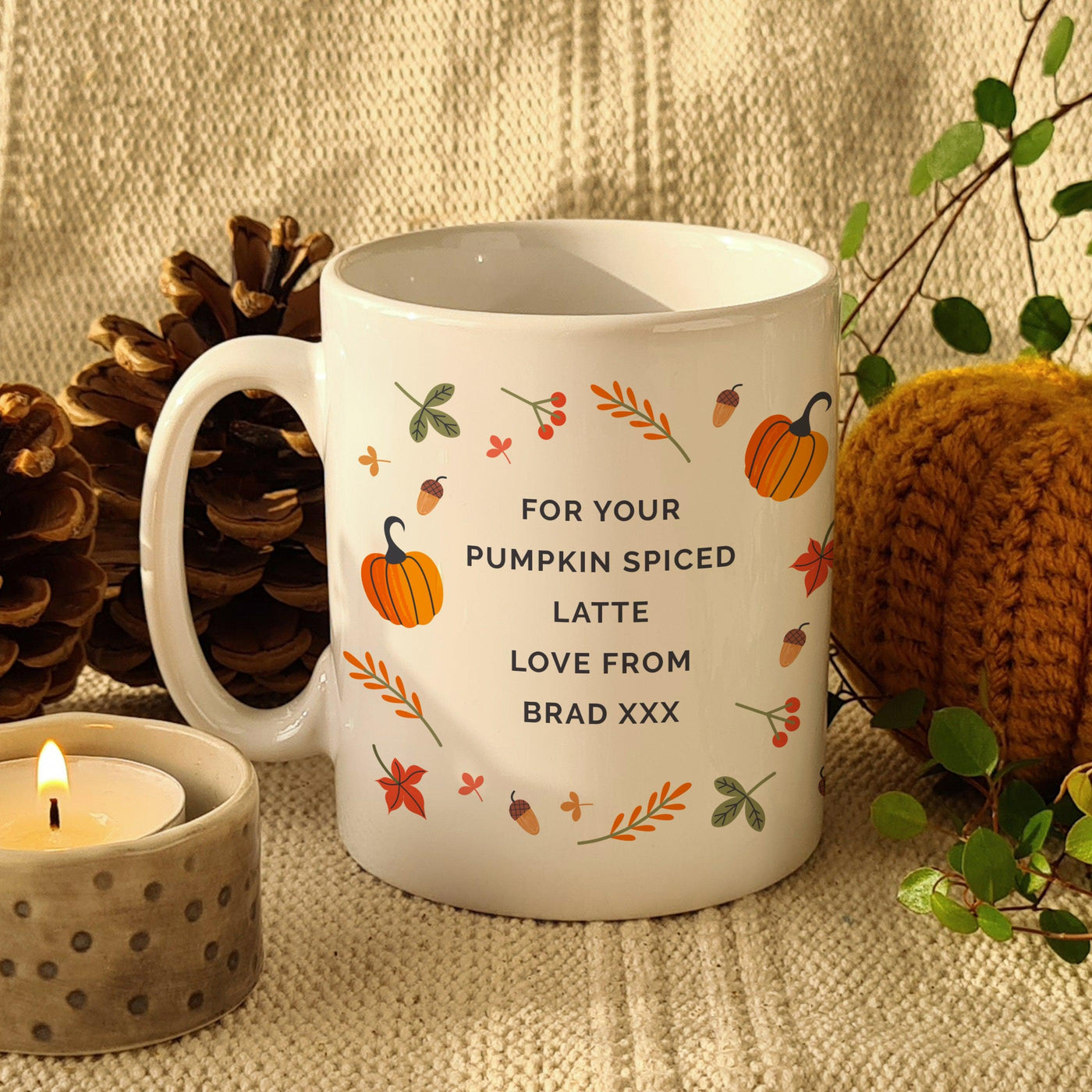 Personalised Pumpkin Ceramic Mug - Shop Personalised Gifts