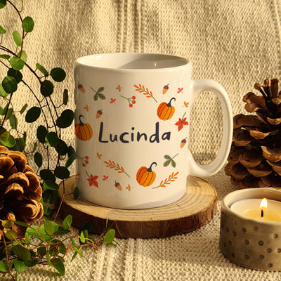 Personalised Pumpkin Ceramic Mug - Shop Personalised Gifts