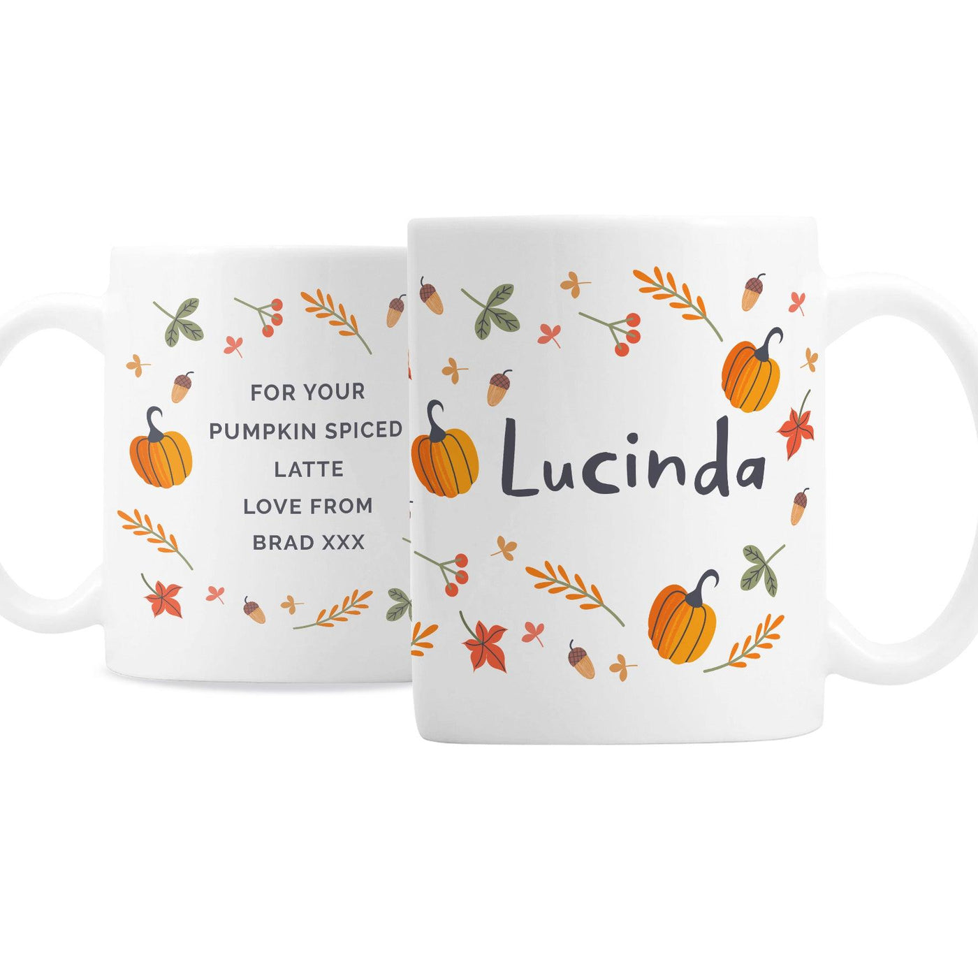 Personalised Pumpkin Ceramic Mug - Shop Personalised Gifts