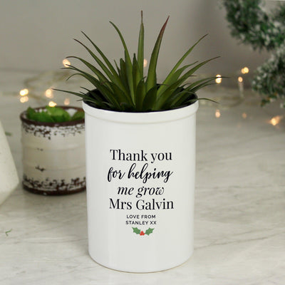 Personalised Christmas Free Text Ceramic Storage Pot - Shop Personalised Gifts