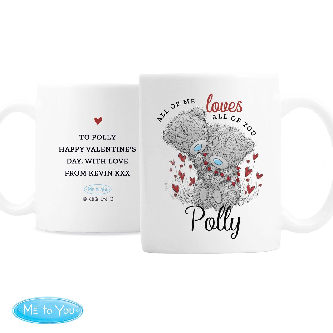 Personalised Me to You Valentine Ceramic Mug - Shop Personalised Gifts