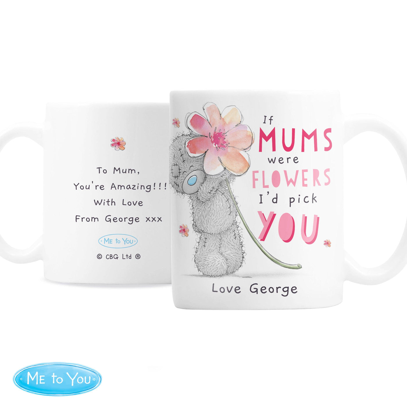 Personalised Me To You If...Were Flowers Ceramic Mug - Shop Personalised Gifts
