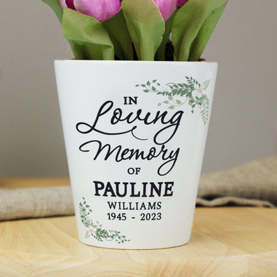 Personalised In Loving Memory Plant Pot