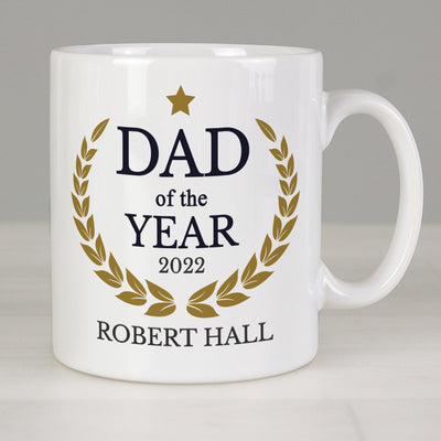 Personalised Dad of the Year Ceramic Mug - Shop Personalised Gifts