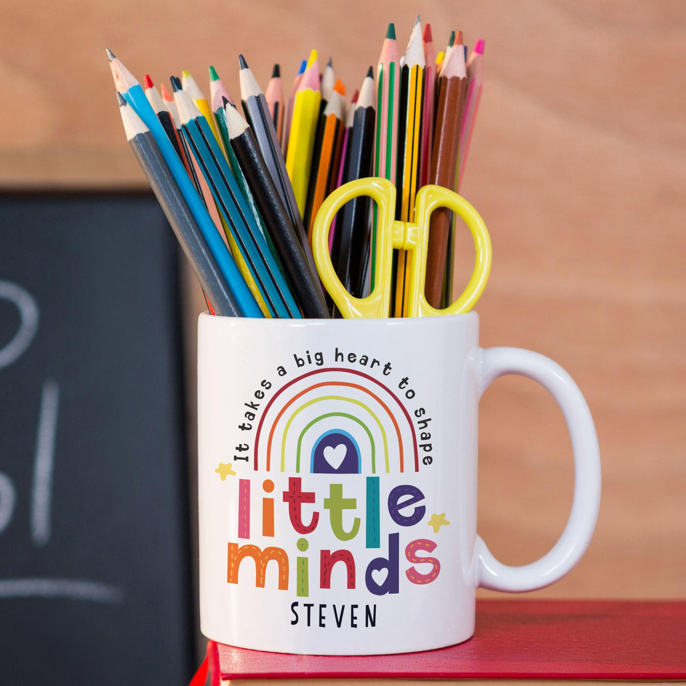 Personalised Shape Little Minds Ceramic Mug - Shop Personalised Gifts