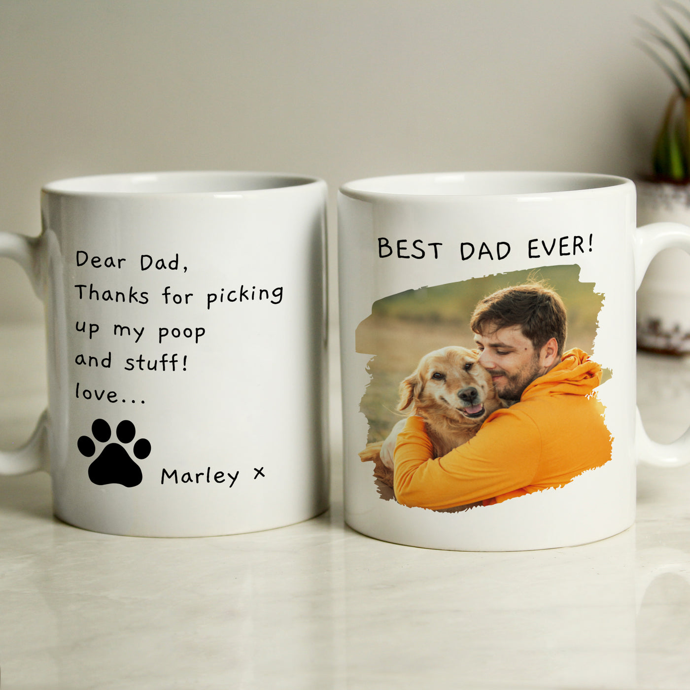 Personalised Free Text Pet Photo Upload Ceramic Mug