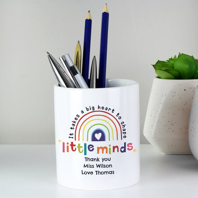 Personalised Shape Little Minds Ceramic Storage Pot