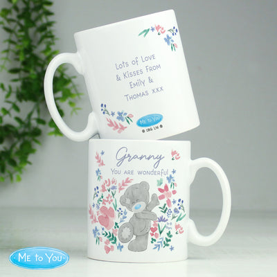 Personalised Me To You Floral Ceramic Mug