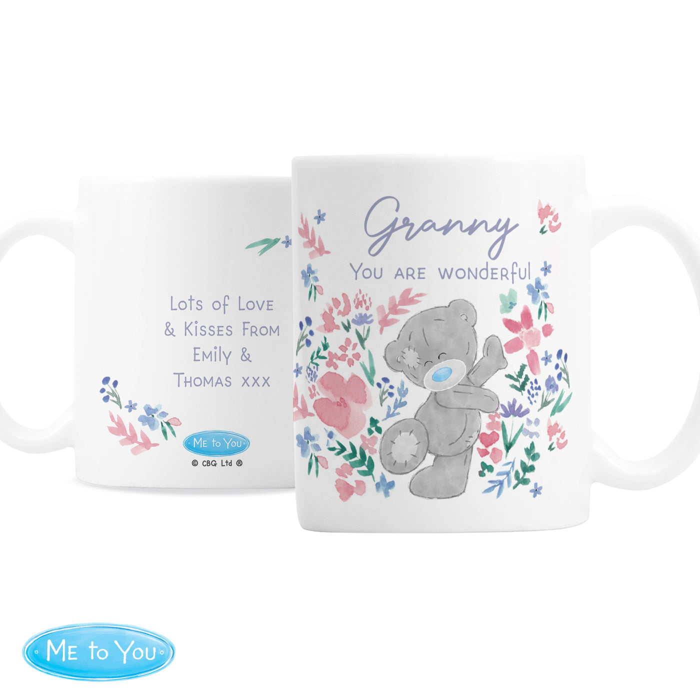 Personalised Me To You Floral Ceramic Mug