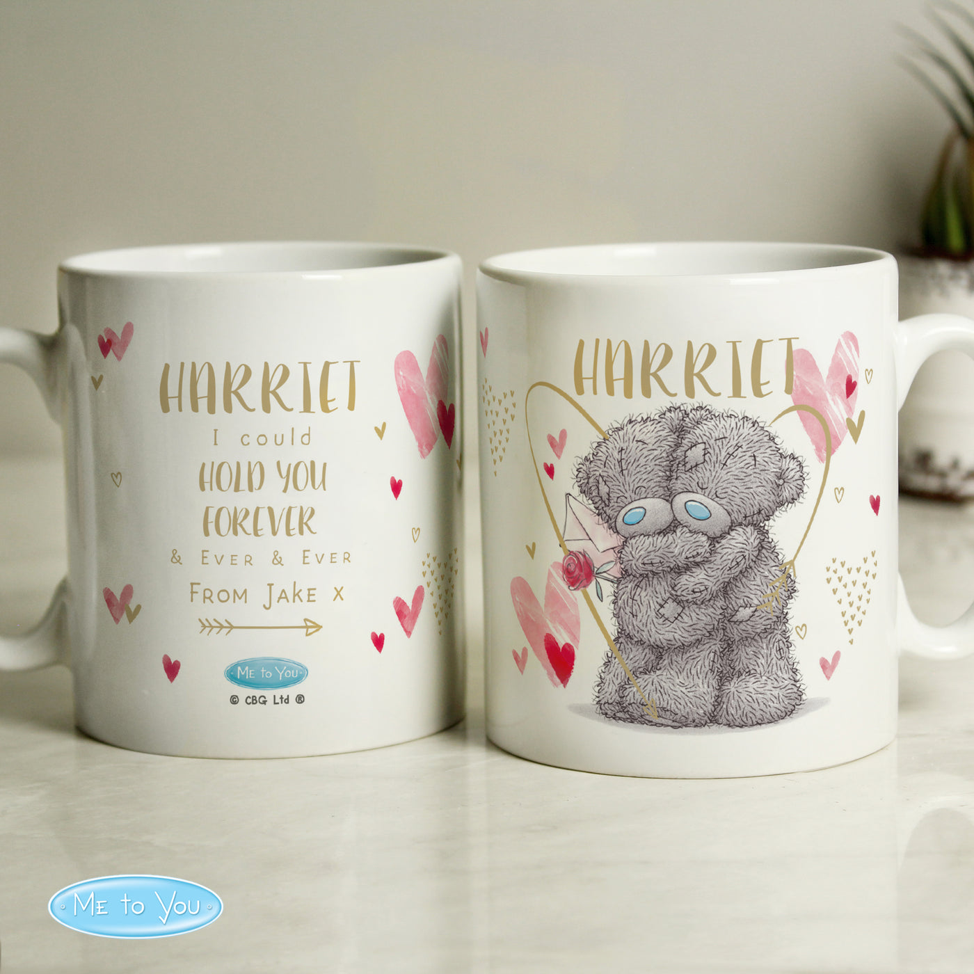 Personalised Me To You Hold You Forever Ceramic Mug