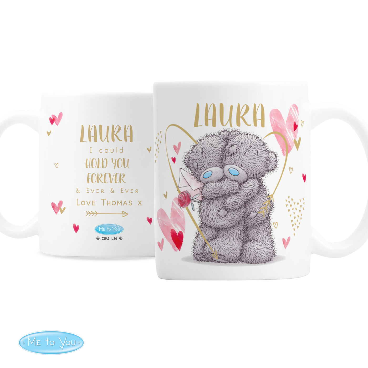 Personalised Me To You Hold You Forever Ceramic Mug
