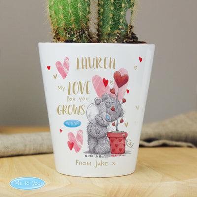 Personalised Me To You Hold You Forever Ceramic Plant Pot