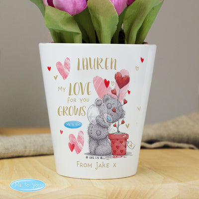 Personalised Me To You Hold You Forever Ceramic Plant Pot