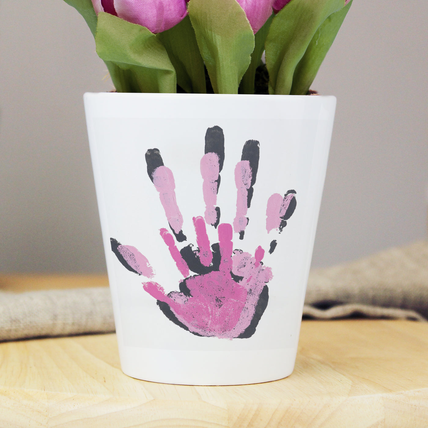 Personalised Childrens Drawing Photo Upload Ceramic Plant Pot