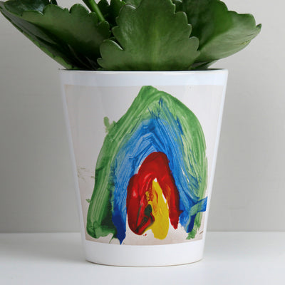 Personalised Childrens Drawing Photo Upload Ceramic Plant Pot