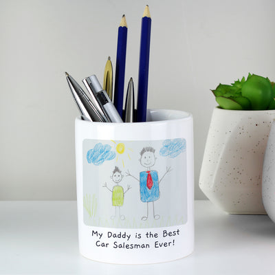 Personalised Childrens Drawing Photo Ceramic Storage Pot