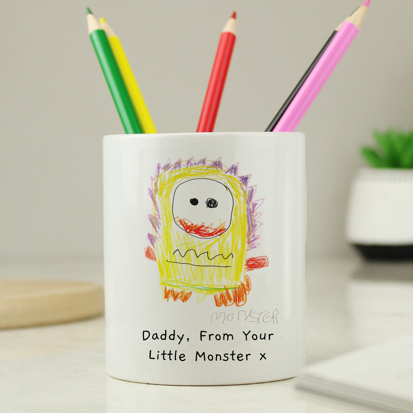 Personalised Childrens Drawing Photo Ceramic Storage Pot