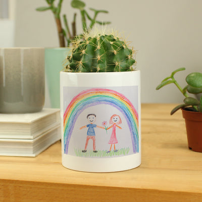 Personalised Childrens Drawing Photo Ceramic Storage Pot