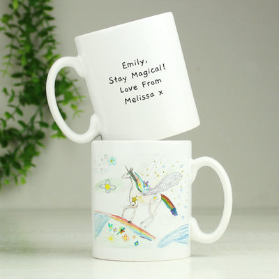 Personalised Childrens Drawing Photo Upload Ceramic Mug