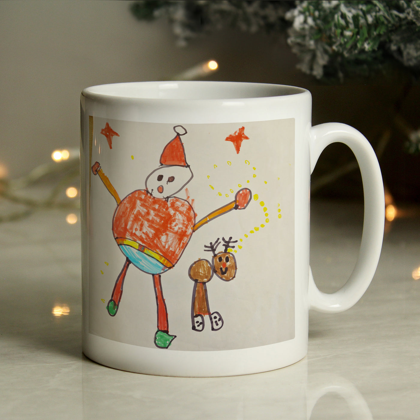 Personalised Childrens Drawing Photo Upload Ceramic Mug