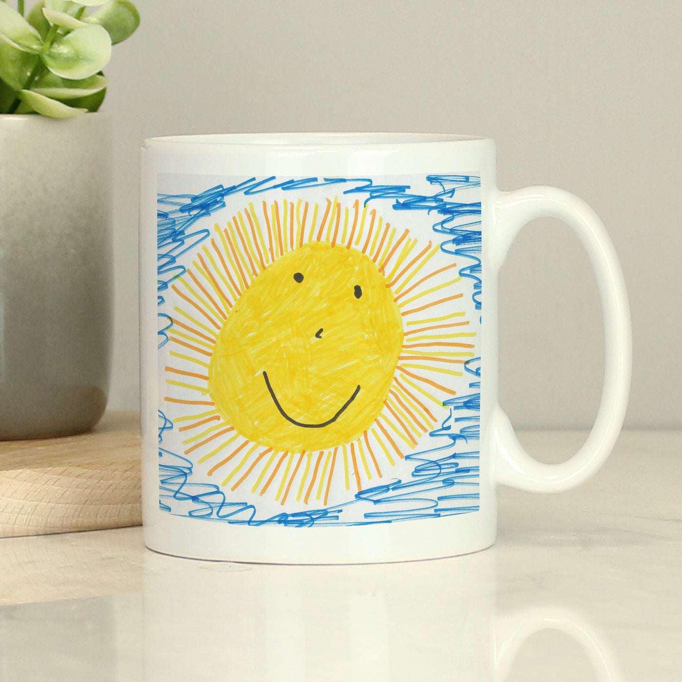 Personalised Childrens Drawing Photo Upload Ceramic Mug