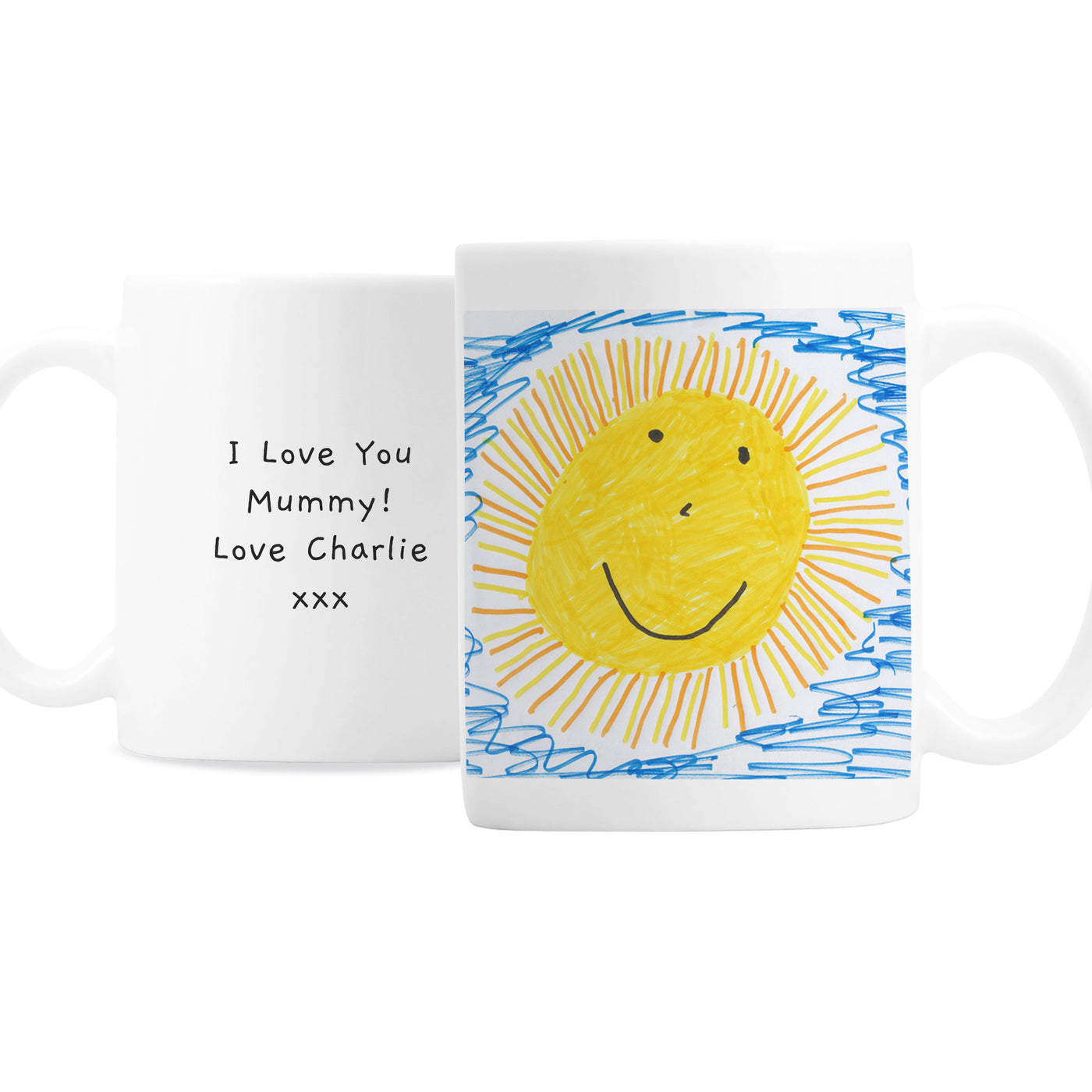 Personalised Childrens Drawing Photo Upload Ceramic Mug