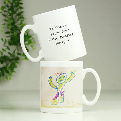 Personalised Childrens Drawing Photo Upload Ceramic Mug