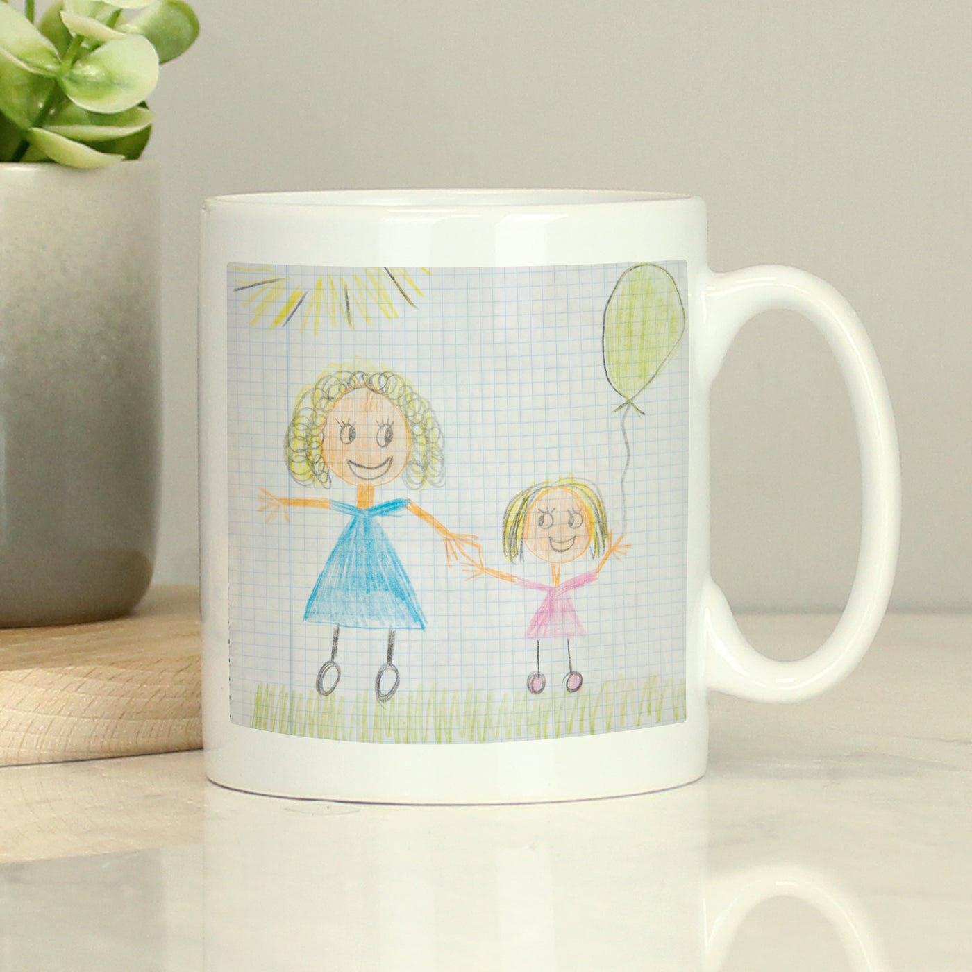 Personalised Childrens Drawing Photo Upload Ceramic Mug