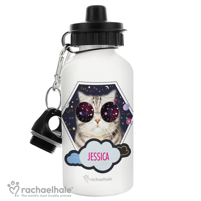 Personalised Rachael Hale Space Cat Drinks Bottle