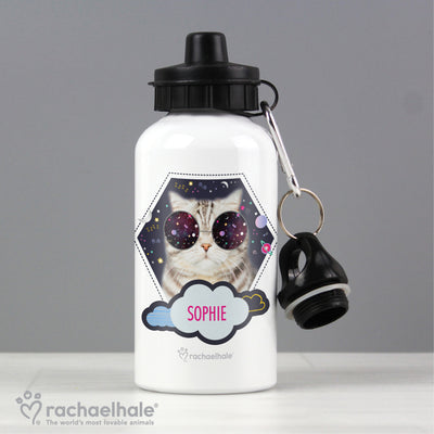 Personalised Rachael Hale Space Cat Drinks Bottle