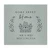 Personalised HOME Glass Chopping Board/Worktop Saver