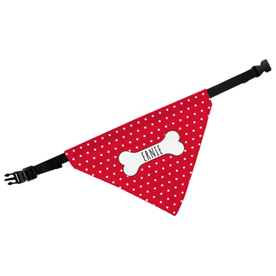 Personalised Red Polka Dot Dog Bandana - Shop Personalised Gifts