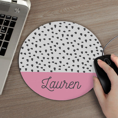 Personalised Dotty Mouse Mat - Shop Personalised Gifts