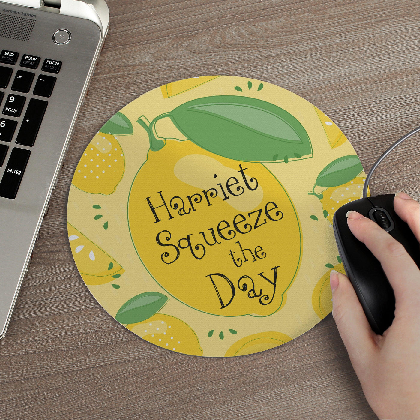 Personalised Squeeze the Day Mouse Mat - Shop Personalised Gifts