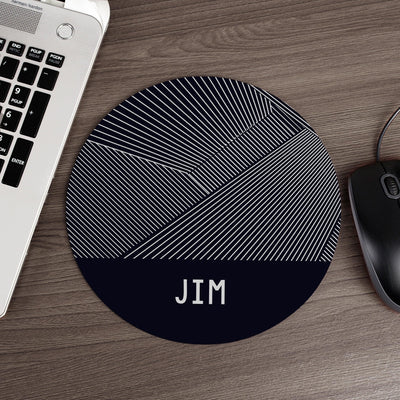 Personalised Geometric Mouse Mat - Shop Personalised Gifts
