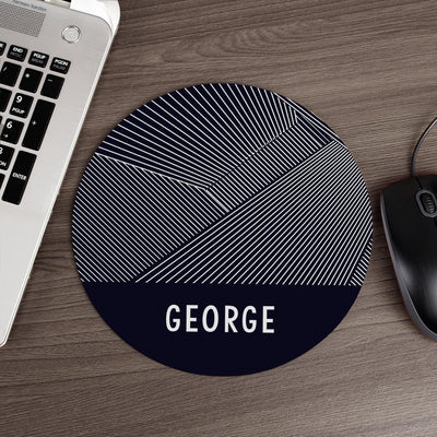 Personalised Geometric Mouse Mat - Shop Personalised Gifts