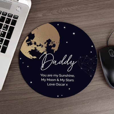 Personalised Sun Moon & Stars Mouse Mat - Shop Personalised Gifts