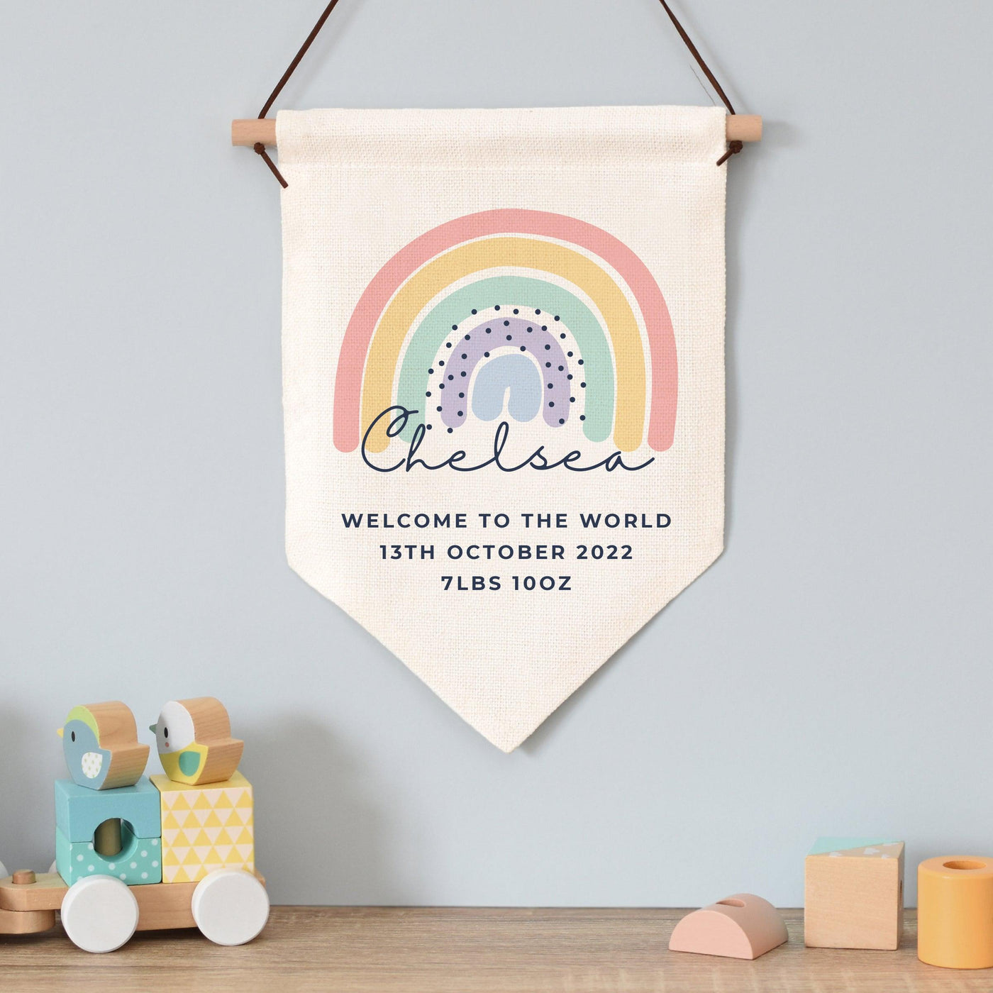 Personalised Rainbow Hanging Banner - Shop Personalised Gifts