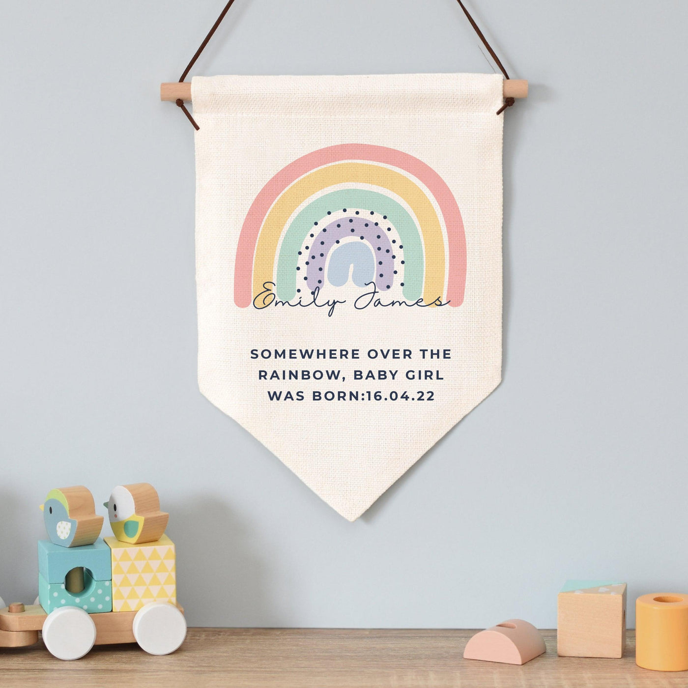 Personalised Rainbow Hanging Banner - Shop Personalised Gifts