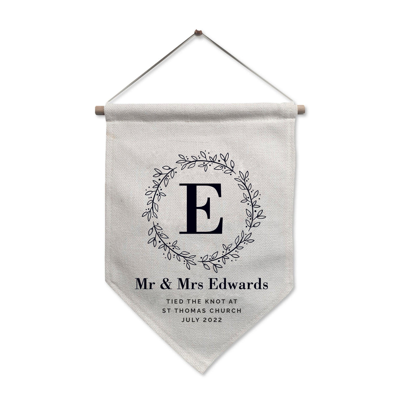 Personalised Floral Leaf Hanging Banner - Shop Personalised Gifts