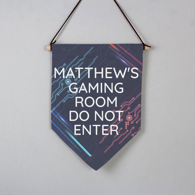 Personalised Free Text Gaming Hanging Banner - Shop Personalised Gifts