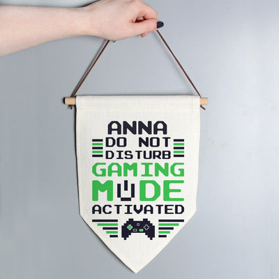 Personalised Gaming Mode Hanging Banner - Shop Personalised Gifts