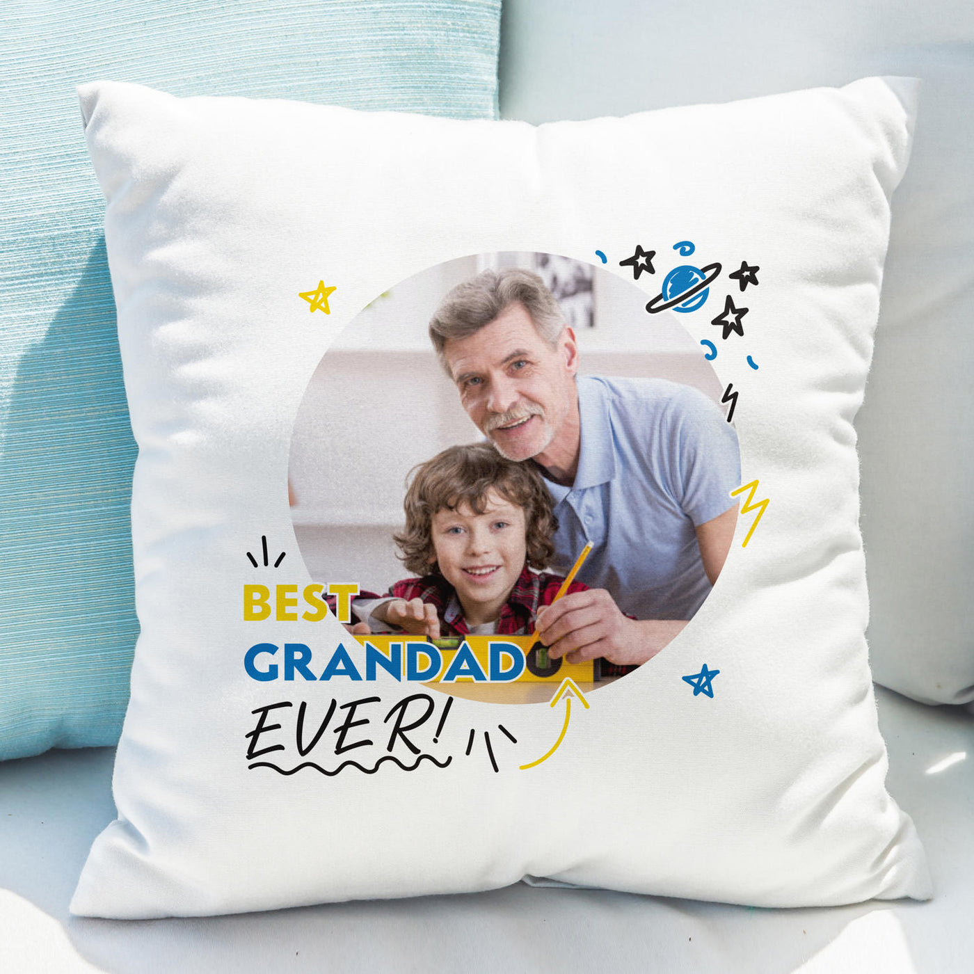 Best Ever Photo Upload Filled Cushion