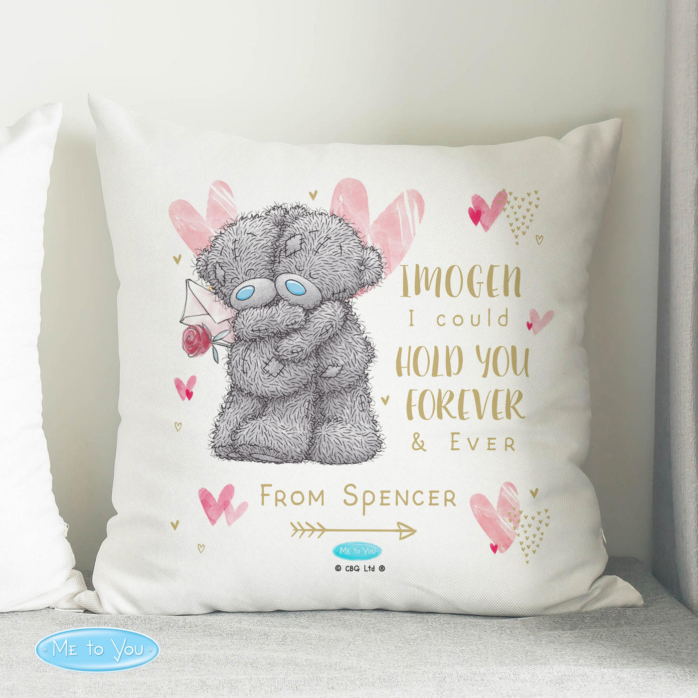 Personalised Me To You Hold You Forever Filled Cushion