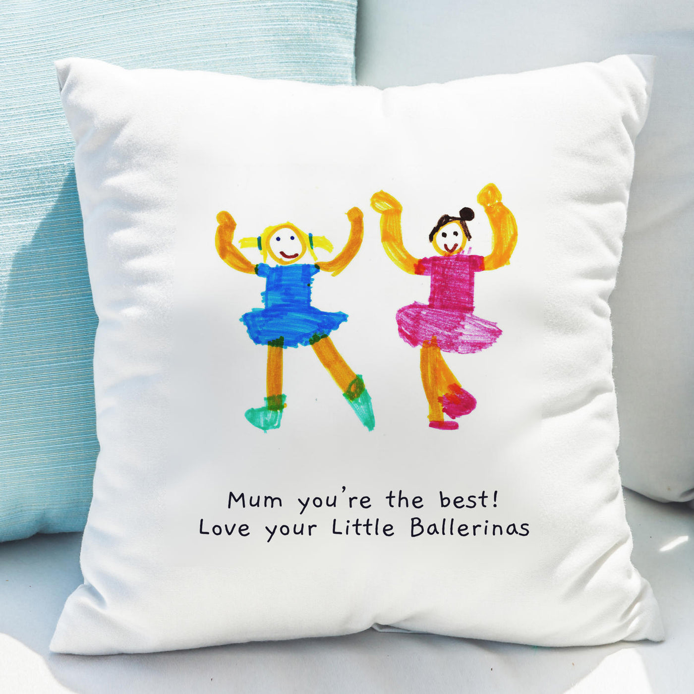 Personalised Childrens Drawing Photo Upload Cushion