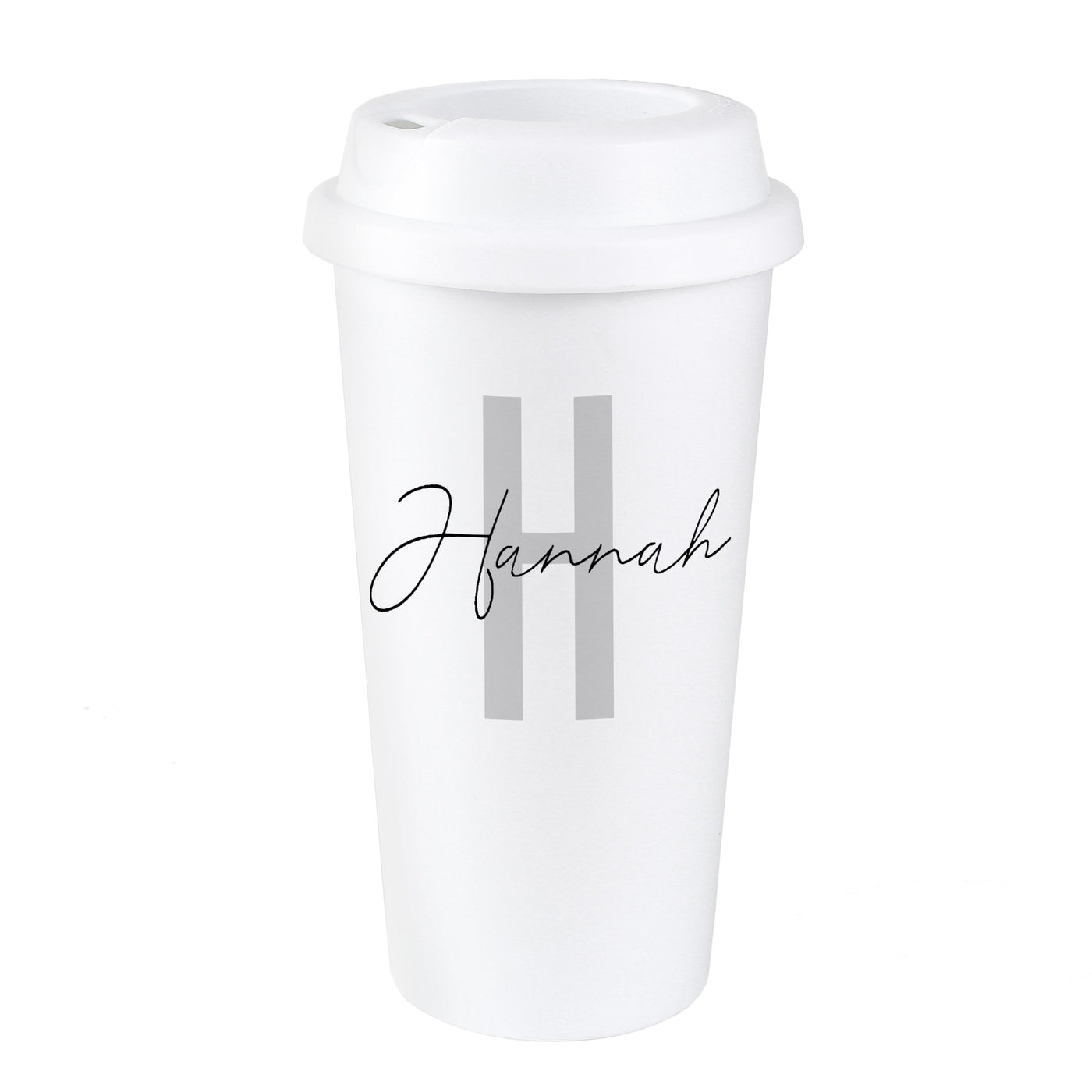 Personalised Initial & Name Double Walled Travel Mug - Shop Personalised Gifts