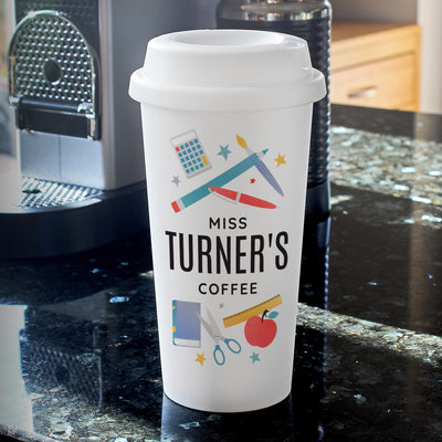 Personalised Teachers Double Walled Travel Mug - Shop Personalised Gifts